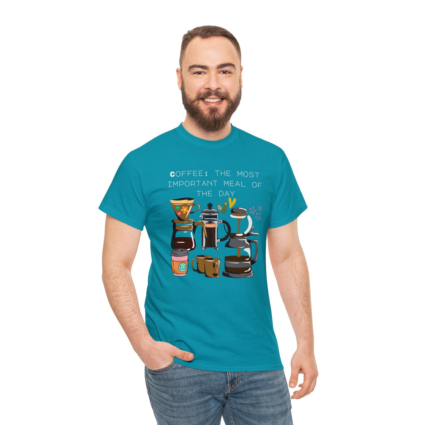 Best Unisex Coffee T-Shirt "Coffee: the most important meal of the day"