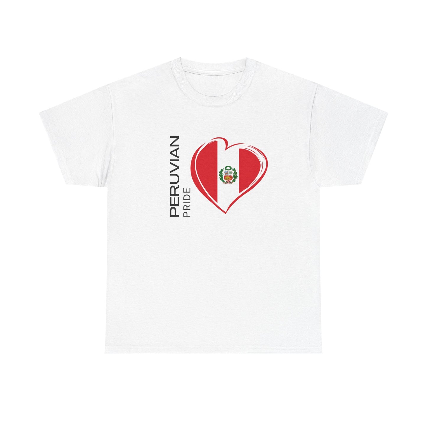 Best Peruvian Pride T-Shirt USA Unisex Flag Heart Tee