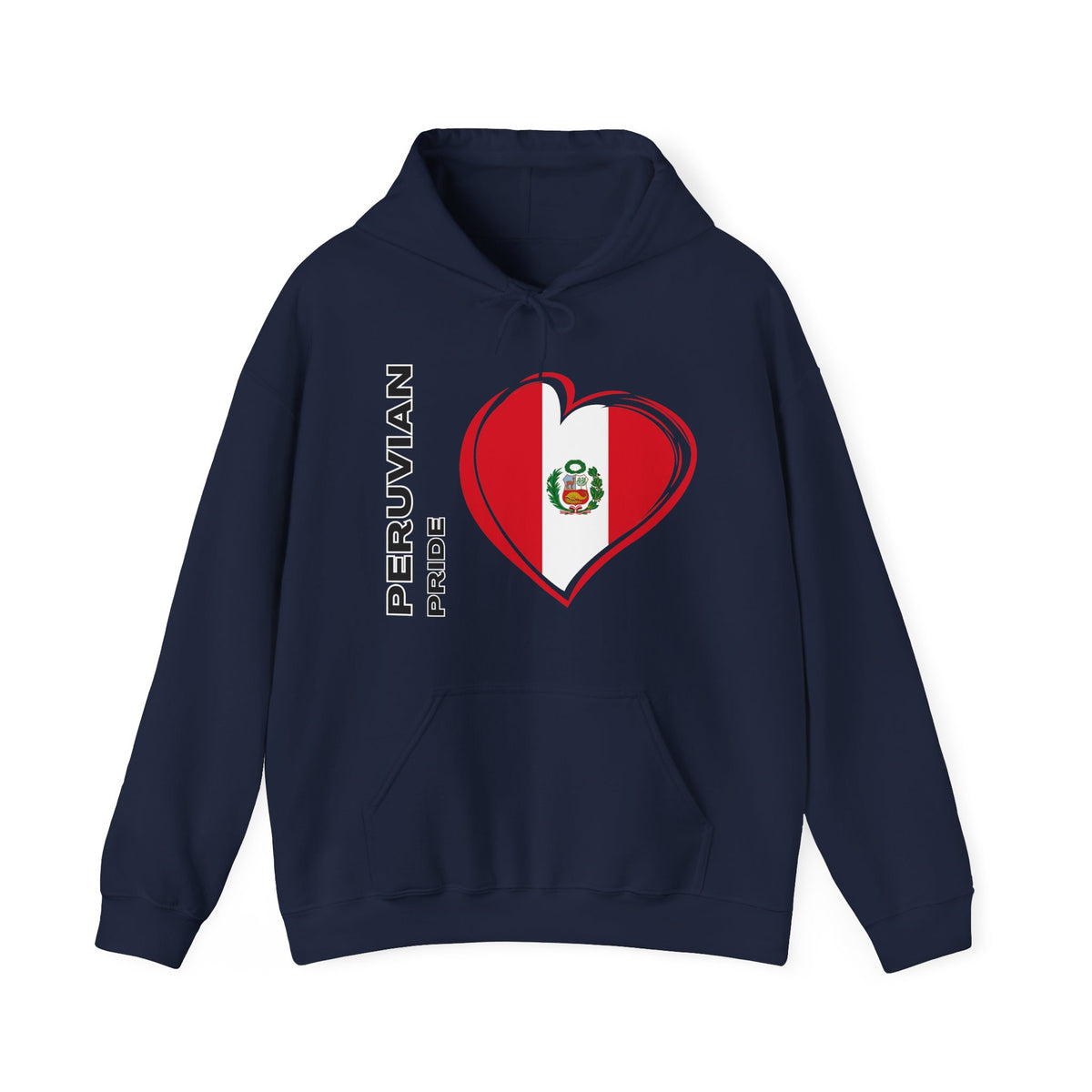 Best Peruvian Pride Hoodie - Peru Flag Heart Gift, Unisex