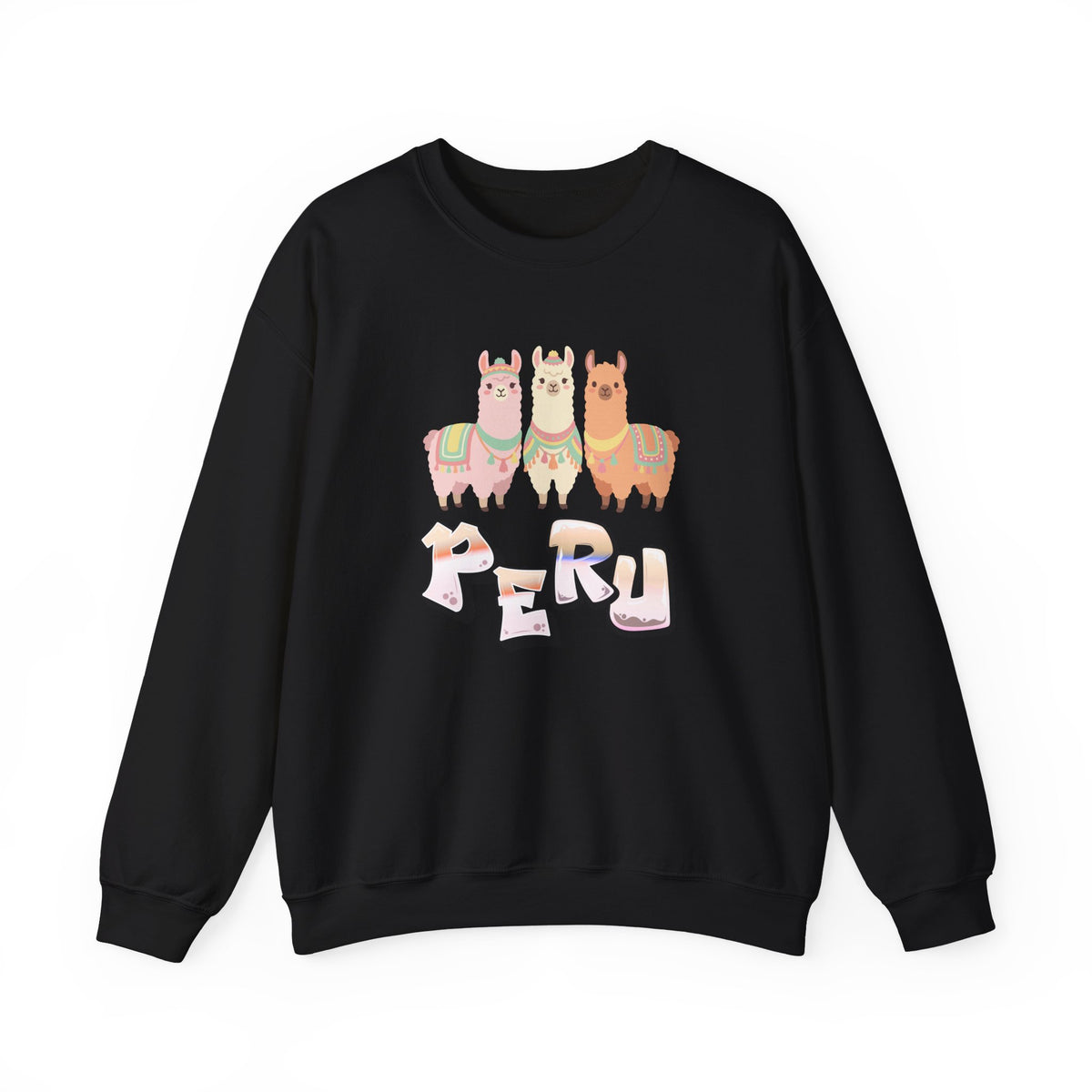 Best Pastel Llama Peru Sweatshirt - Cute Llamas Crewneck