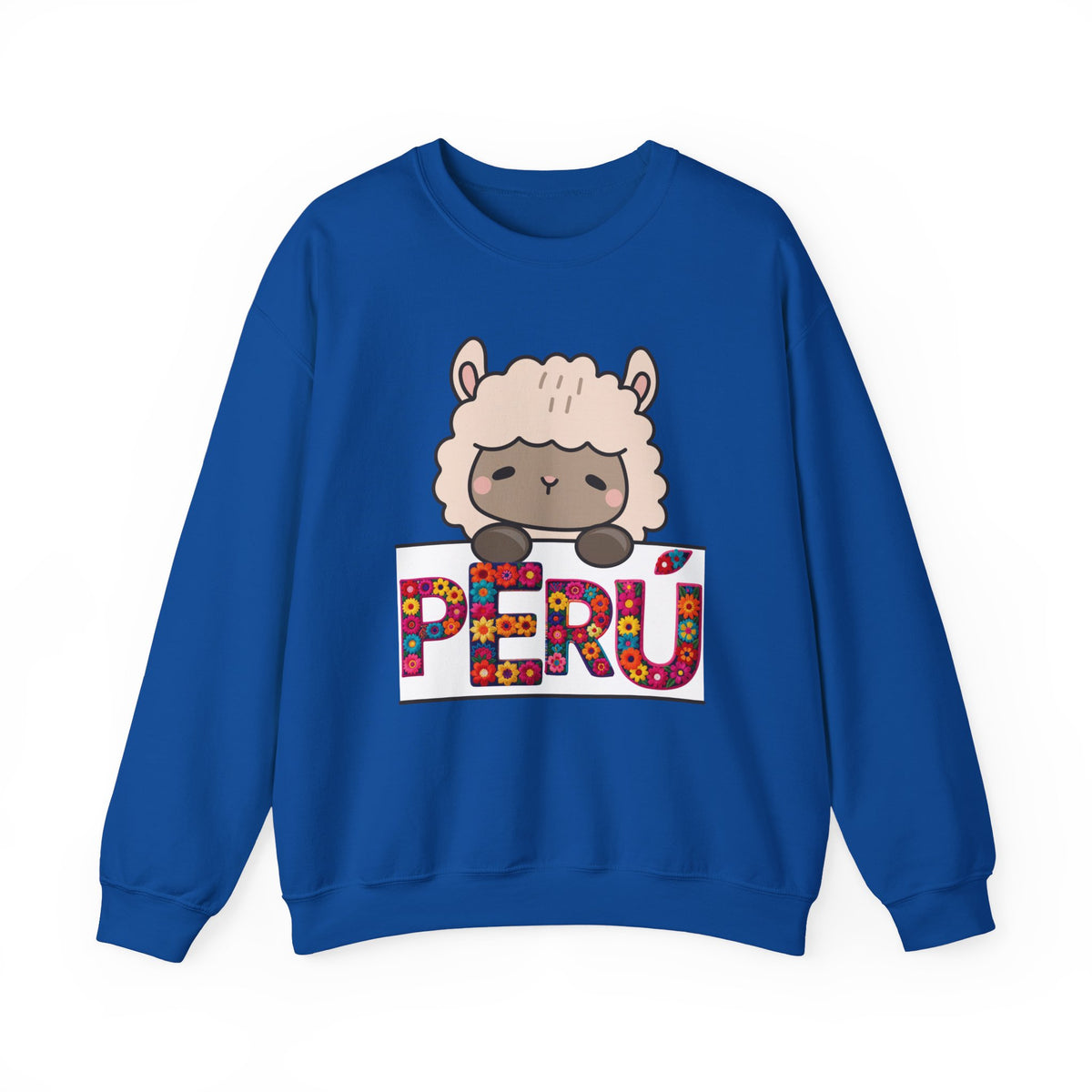 Best Peru Floral Llama Sweatshirt - Crewneck