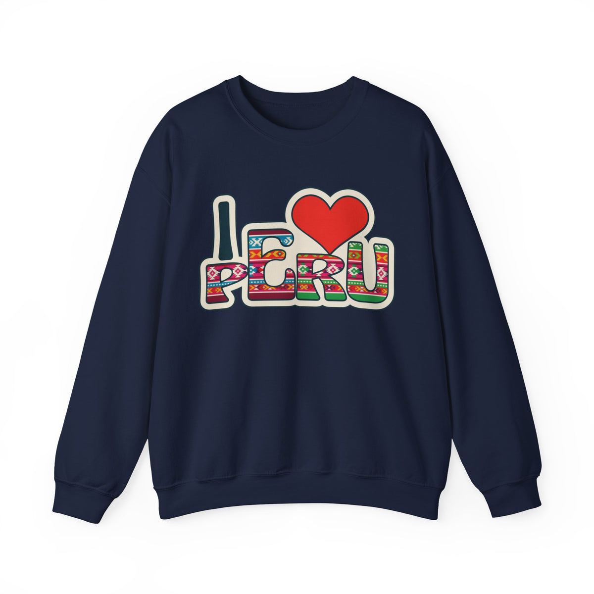 Best I Love Peru Sweatshirt - Andean Textile Crewneck Gift