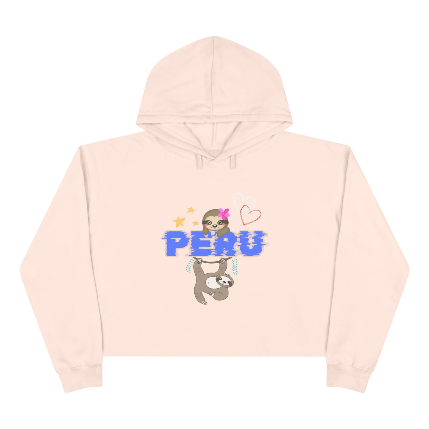 Best Peruvian Crop Hoodie "PERU Jungle Love"