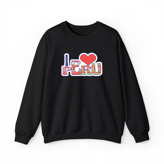 Best I Love Peru Embroidered Sweatshirt USA
