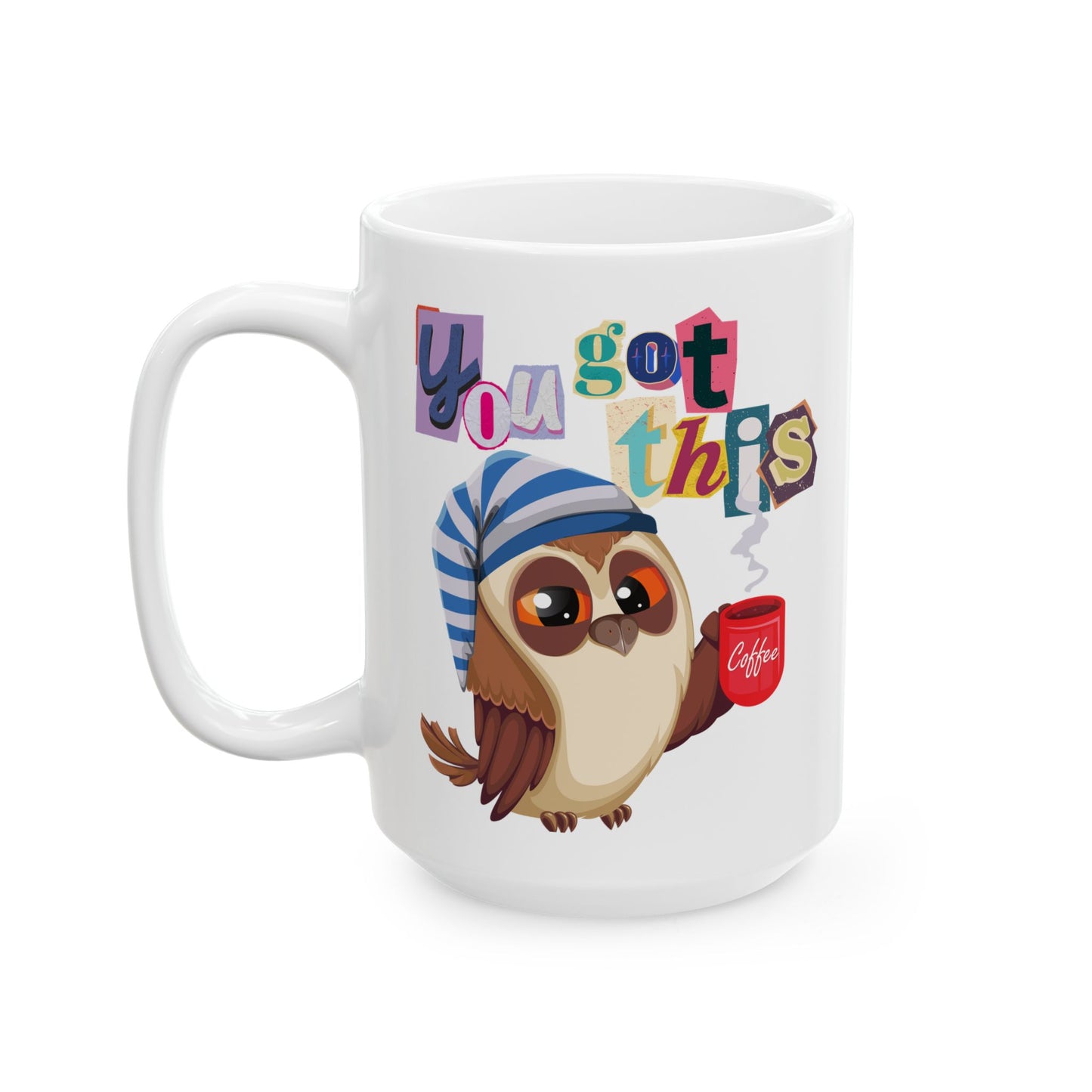 Best White Coffee Mug with Sleepy Owl's Coffee Quest: Daybreak Dreamer