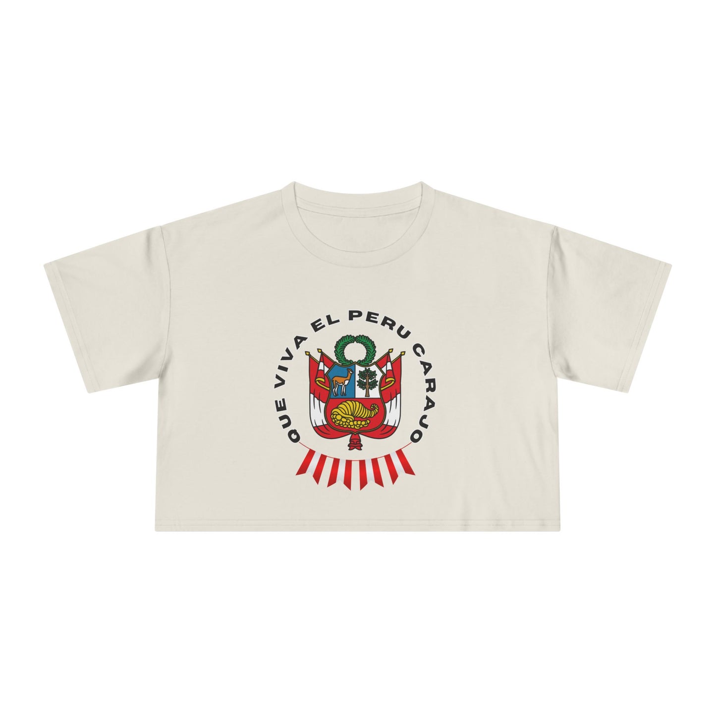 Best Que Viva El Peru Carajo Crop Top | Peruvian Gift USA