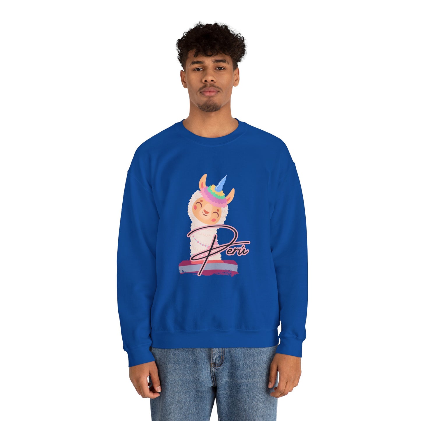 Best Unisex Sweatshirt Peruvian Inspired "Llama Unicorn"