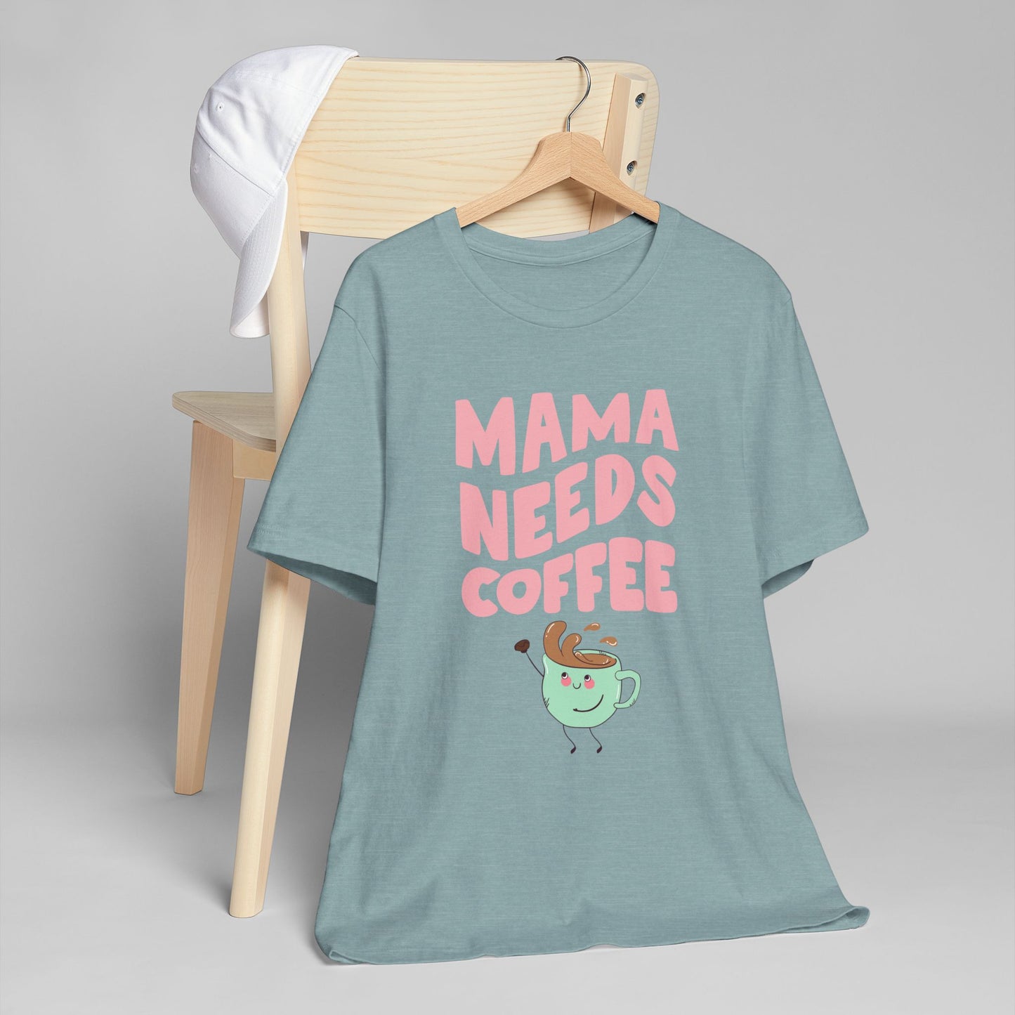 Mama Needs Coffee T-Shirt – Cute Graphic Tee for Moms Who Love Coffee (USA Only)