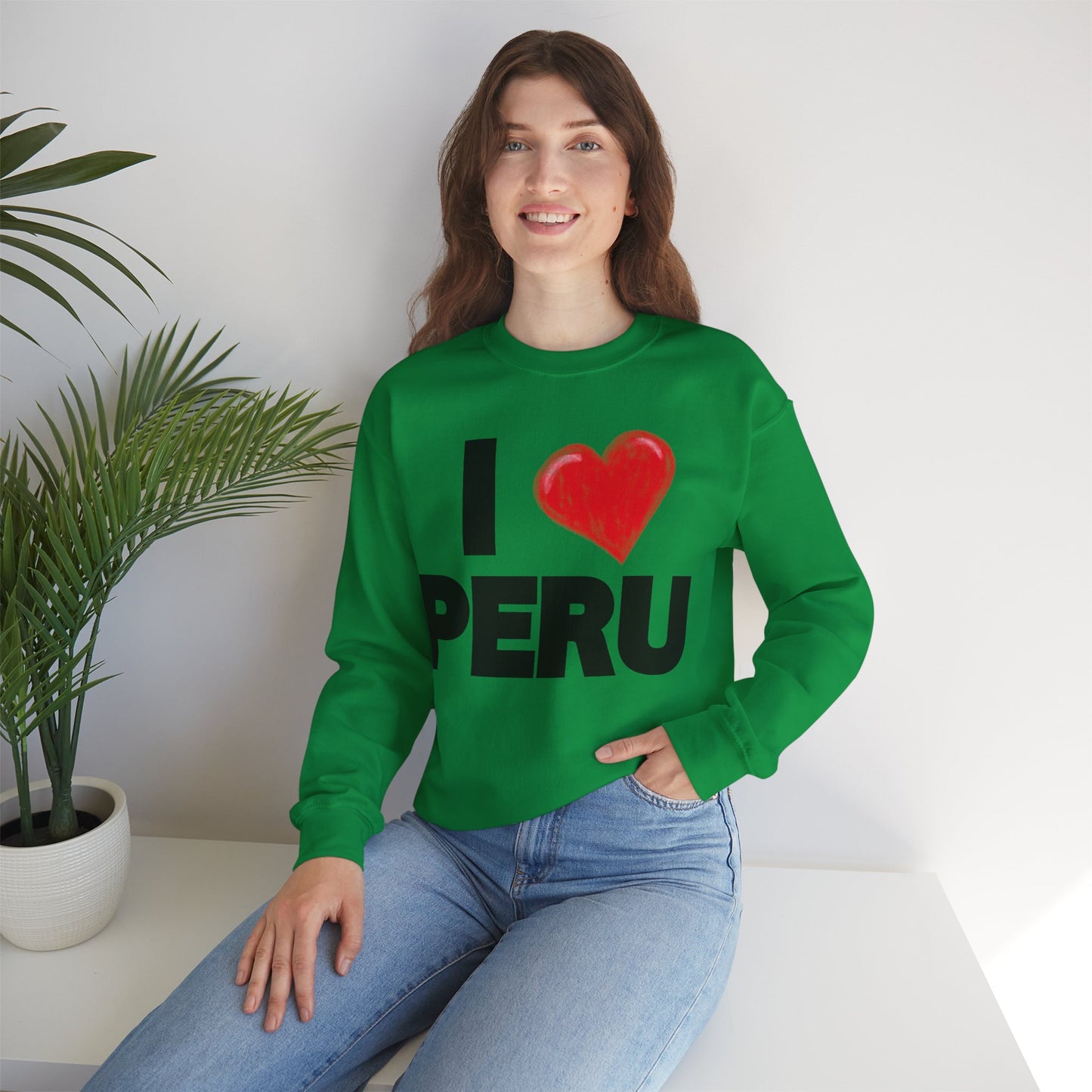 Best Unisex Sweatshirt Peruvian Inspired "I Love Peru"