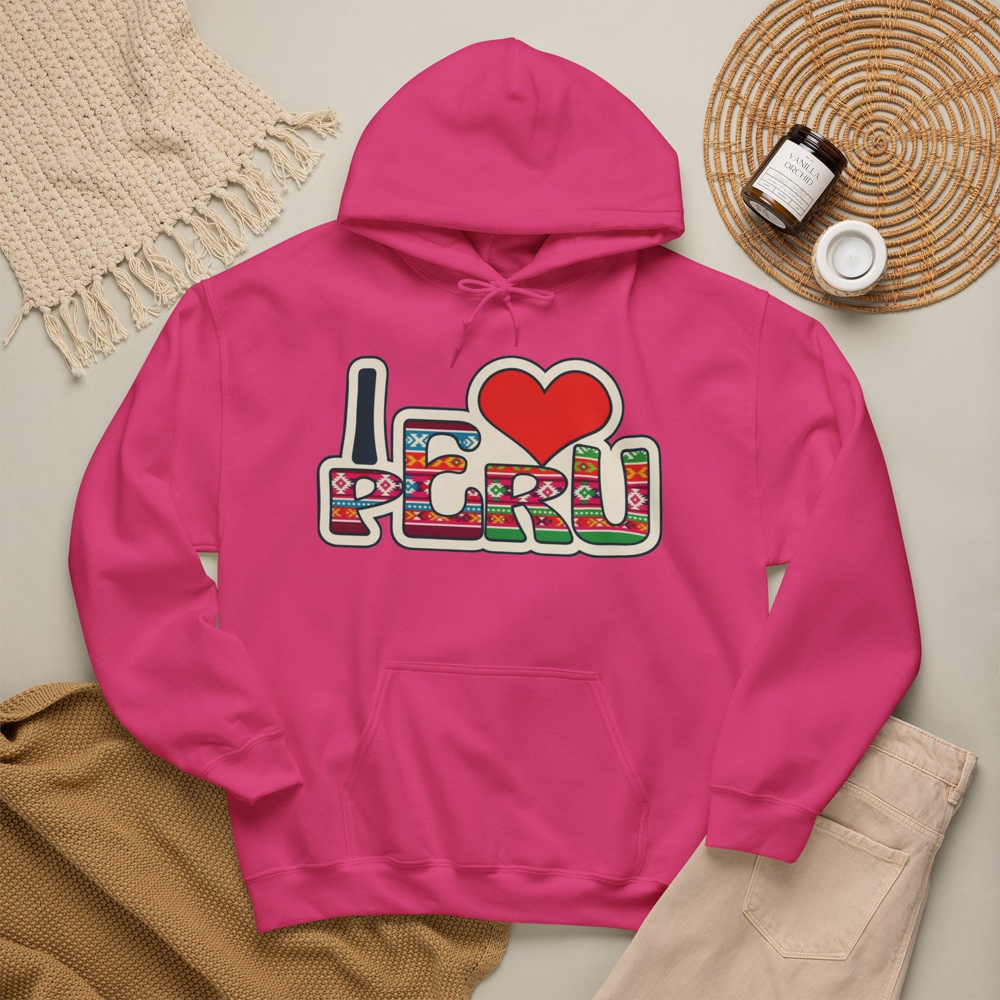 Best I Love Peru Unisex Hoodie - Peruvian Pride