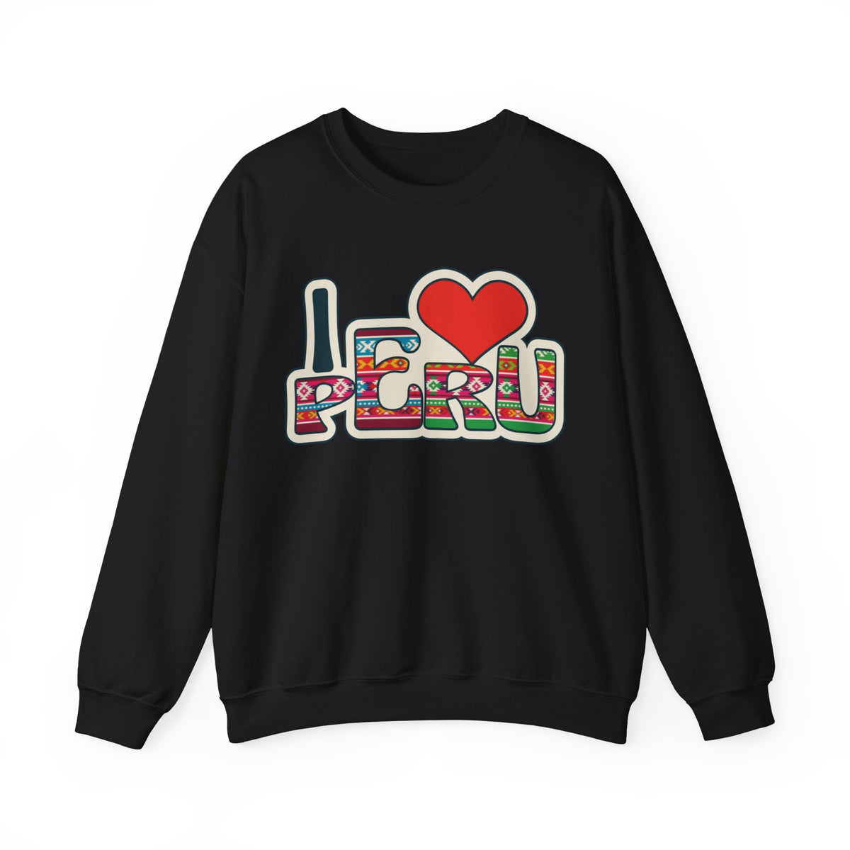 Best I Love Peru Sweatshirt - Andean Textile Crewneck Gift