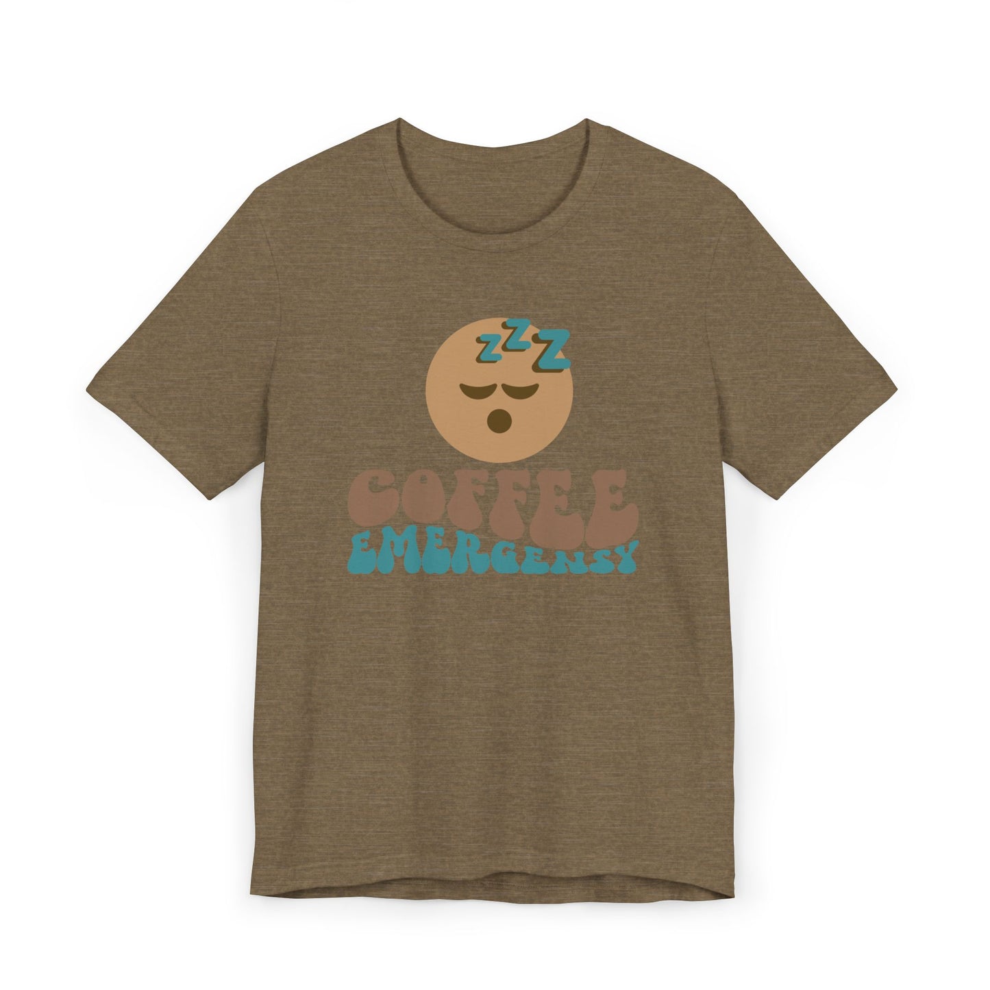 Coffee Emergency T-Shirt 😴☕ Funny Coffee Graphic Tee for Coffee Lovers (USA Shipping)