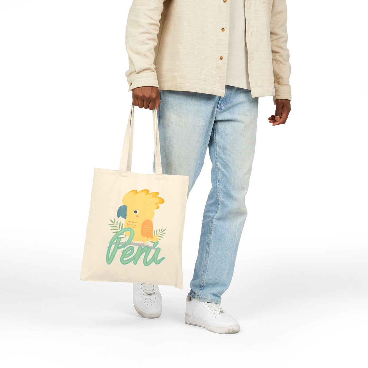 Best Peruvian Canvas Tote Bag "Gallito de las Rocas"