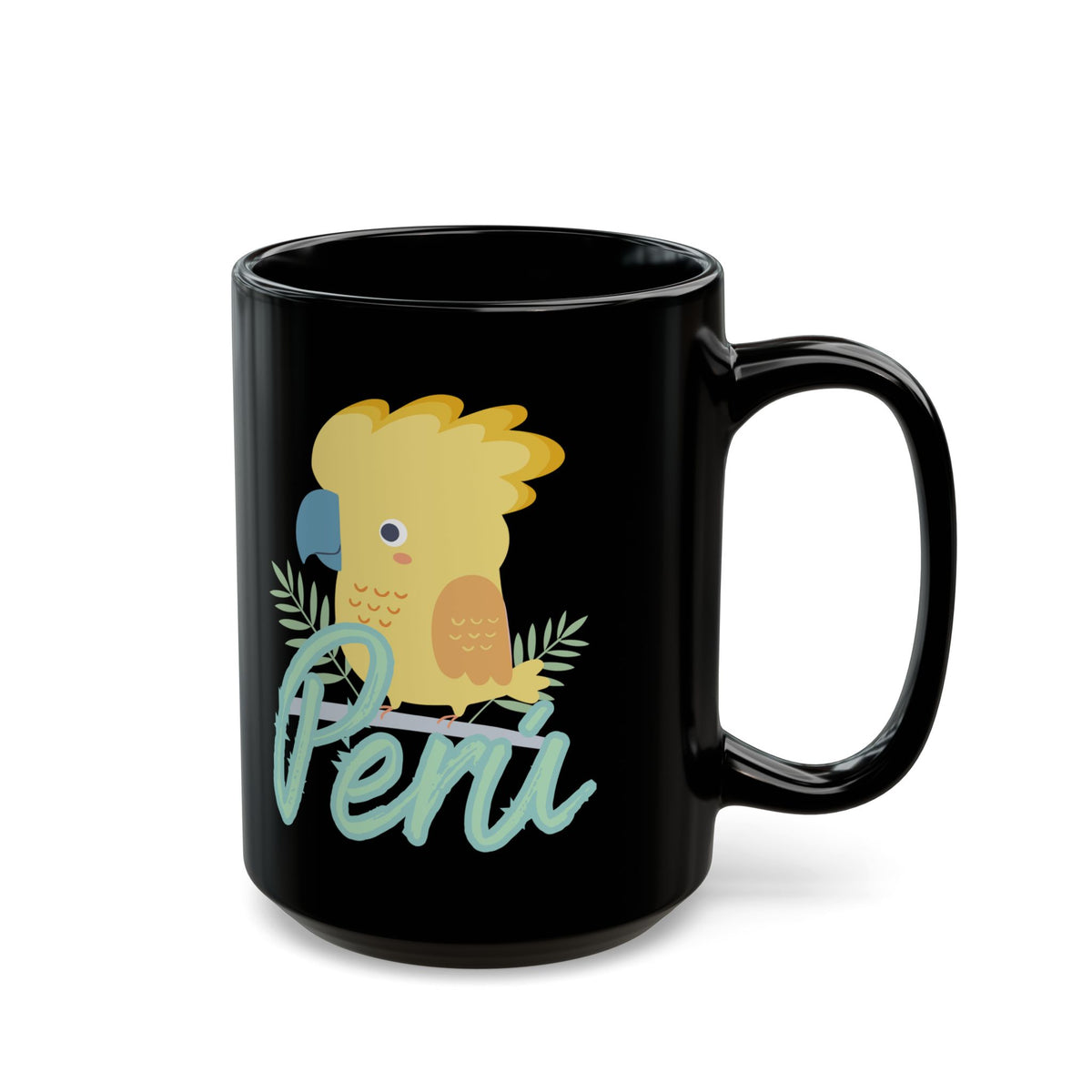 Best Peruvian Black Coffee Mug "Gallito de las Rocas"